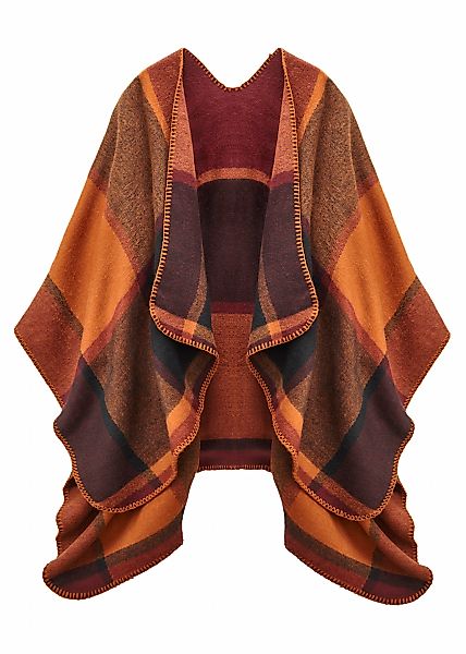 LASCANA Strickponcho Poncho in kuscheliger Qualität, Karotuch, Cape, Schal günstig online kaufen