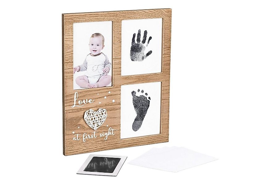 Navaris Bilderrahmen Bilderrahmen für Baby Hand- und Fußabdruck - Abdruckse günstig online kaufen