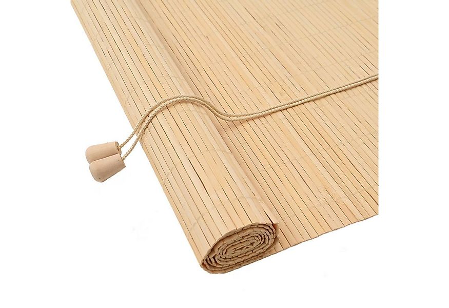 Rollo Rollo mit Vorhängen Natur 140 x 220 cm Bambus, vidaXL günstig online kaufen