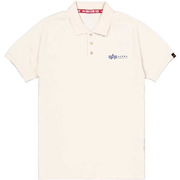 Alpha Industries  T-Shirts & Poloshirts Basic Polo Small Logo - vintage whi günstig online kaufen