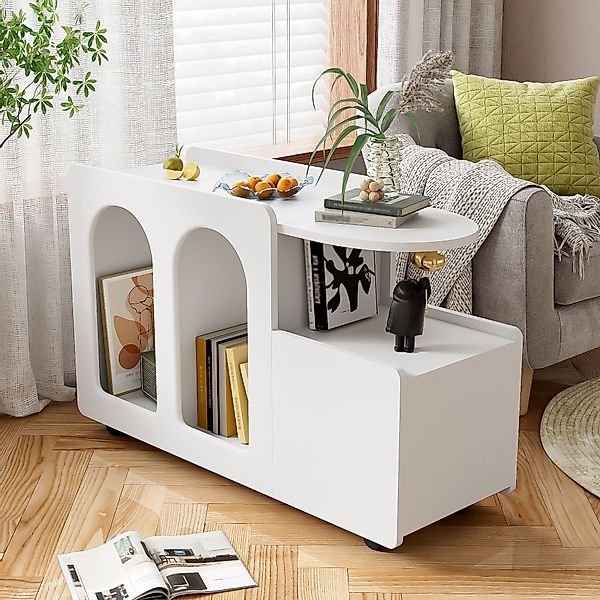 Beistellschrank vielseitiger mit Rollen 82x30x53 cm Wohnzimmer Esszimmer Sc günstig online kaufen