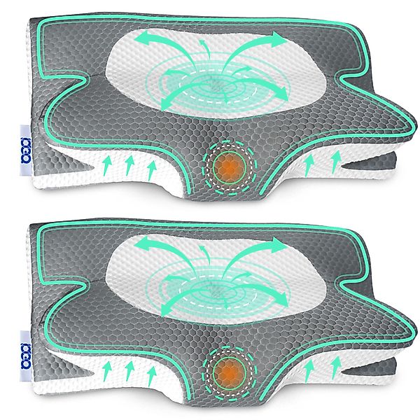 Esun Nackenstützkissen Memory Foam Kissen, Ergonomisches günstig online kaufen