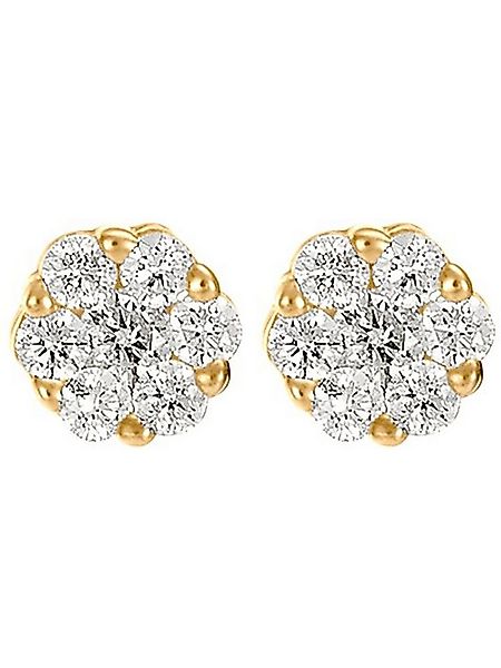 CHRIST Paar Ohrstecker CHRIST Damen-Ohrstecker 585er Gelbgold 14 Diamant günstig online kaufen