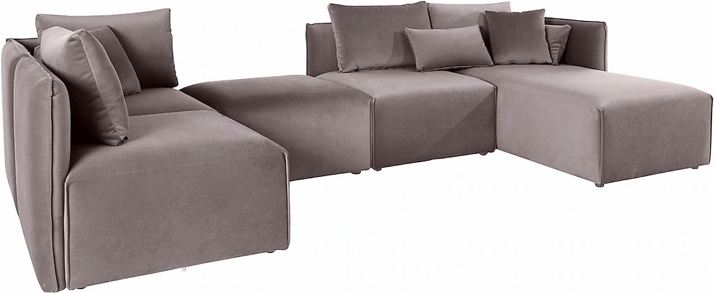 OTTO home Wohnlandschaft "Nöre U-Form" 5 Teile, in vielen Bezugsqualitäten günstig online kaufen