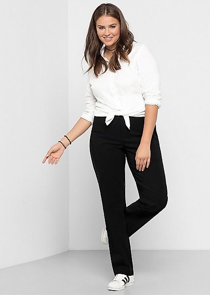 Sheego Jerseyhose Stretch-Hose mit schmalem Bund günstig online kaufen