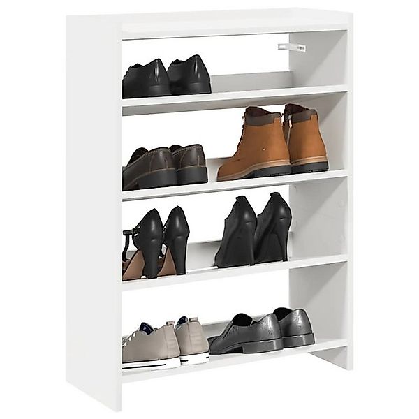 vidaXL Schuhschrank Schuhregal Weiß 80x25x61,5 cm Holzwerkstoff günstig online kaufen