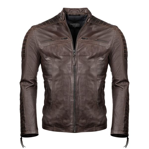 PAULGOS Lederjacke Herren Jacke Übergangsjacke Biker günstig online kaufen