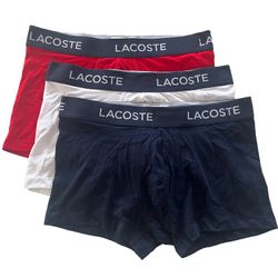 Lacoste 3-er Set Trunks in Dunkelblau, Grün & Schwarz günstig online kaufen