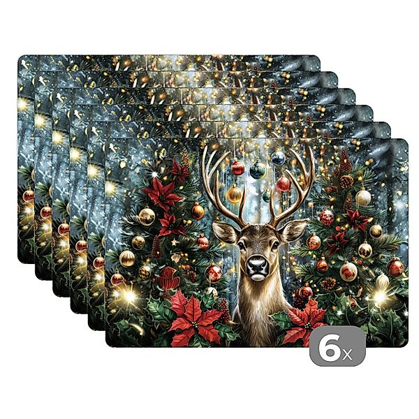 MuchoWow Platzset Weihnachtsfeier - Tannenwald - günstig online kaufen