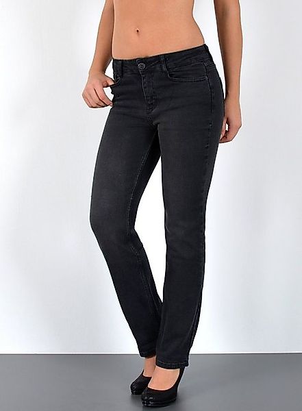ESRA Straight-Jeans Damen Jeans Gerade hohe günstig online kaufen