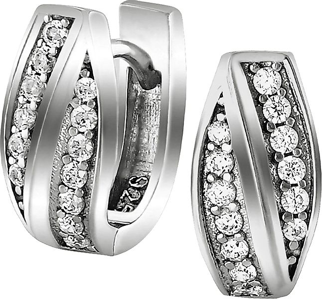SilberDream Paar Creolen SilberDream Ohrringe Zirkonia weiß 925 (Creolen), günstig online kaufen