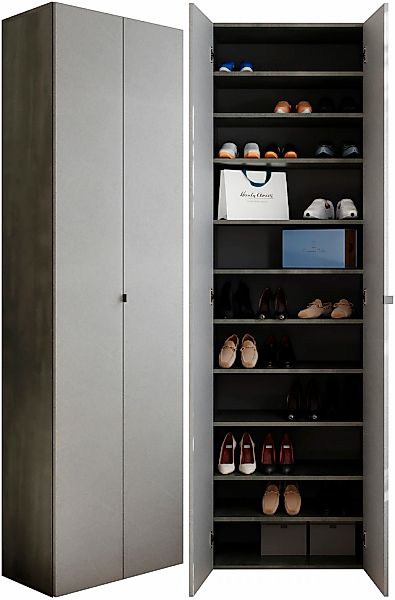 OTTO home Schuhschrank "Pratiko Breite 63 cm, Höhe 212 cm, Schuhregal mit 1 günstig online kaufen