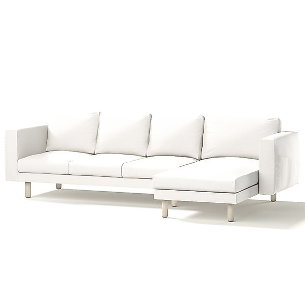Bezug für Norsborg 4-Sitzer Sofa mit Recamiere, weiss, Norsborg Bezug für 4 günstig online kaufen