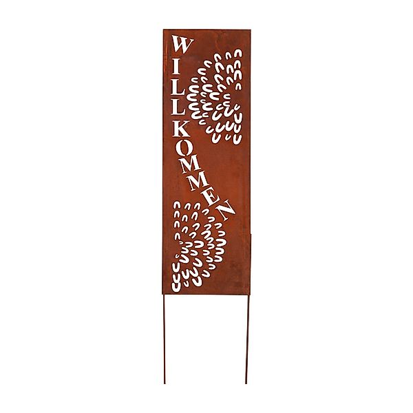 UNUS GARDEN Gartenstecker Roststecker Schild Willkommen günstig online kaufen