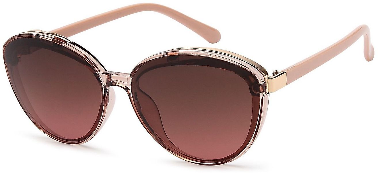 styleBREAKER Sonnenbrille Ovale Sonnenbrille - filigraner Kunststoff Rahmen günstig online kaufen