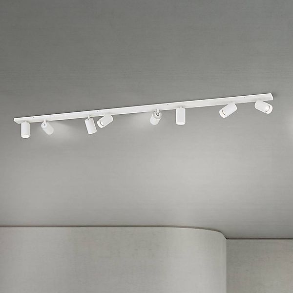 Deckenstrahler Sean, weiß, achtflammig, Stahl, Alu, GU10 günstig online kaufen