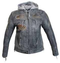 Alpha Speeds Bikerjacke Damen Leder Jacke günstig online kaufen