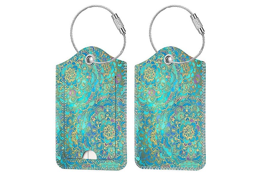 Fintie Gepäckanhänger Kofferanhänger mit Adressschild, Kunstleder Gepäckanh günstig online kaufen