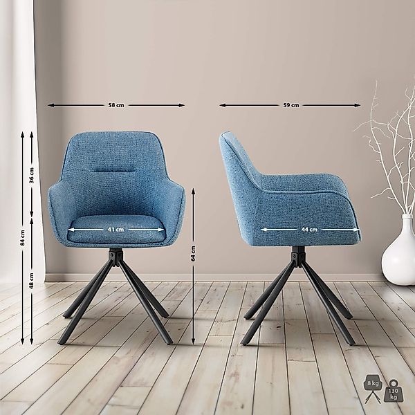 CLP Esszimmerstuhl Tipton (2er Set), mit günstig online kaufen