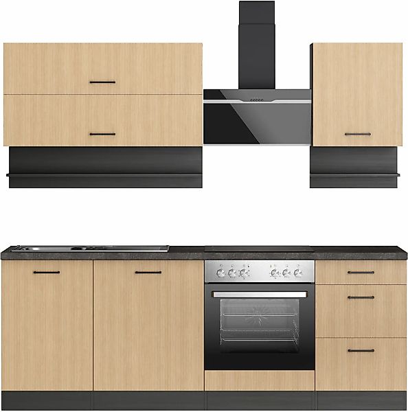 KOCHSTATION Küchenzeile "KS-Frieda Breite 220 cm" wahlweise mit E-Geräten, günstig online kaufen