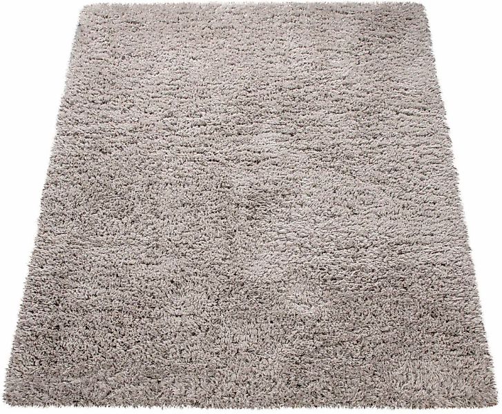 Paco Home Hochflor-Teppich "Milano 861" rechteckig 74 mm Höhe Uni-Farben, F günstig online kaufen