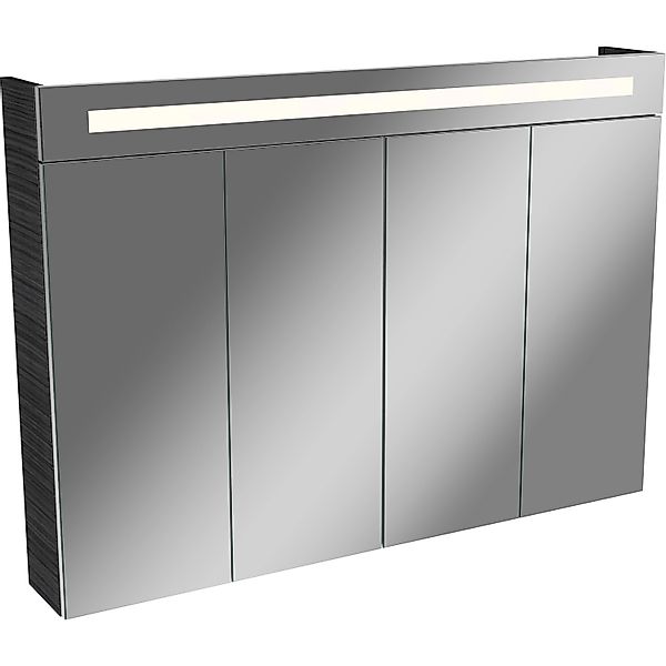 Fackelmann Spiegelschrank LINO Dark Oak 11 cm mit Softclose Türen günstig online kaufen