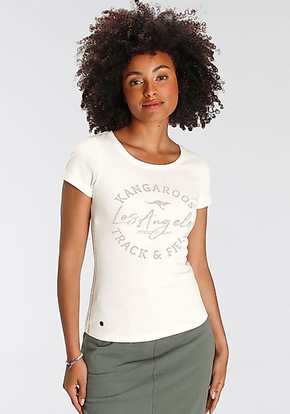 KangaROOS Print-Shirt sehr figurbetonter Schnitt, Print, günstig online kaufen