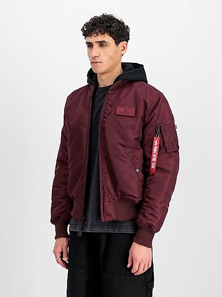 Alpha Industries Bomberjacke "MA-1 ZH Back Print" mit Kapuze Kunstfaser, sl günstig online kaufen