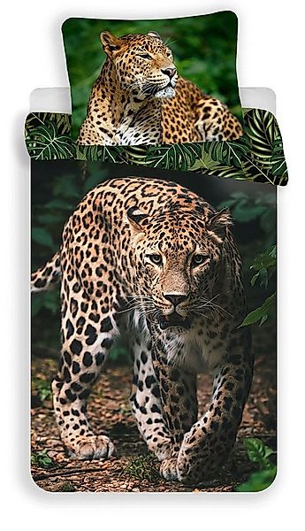 Jerry Fabrics Kinderbettwäsche Leopard, Renforcé, 2 teilig günstig online kaufen