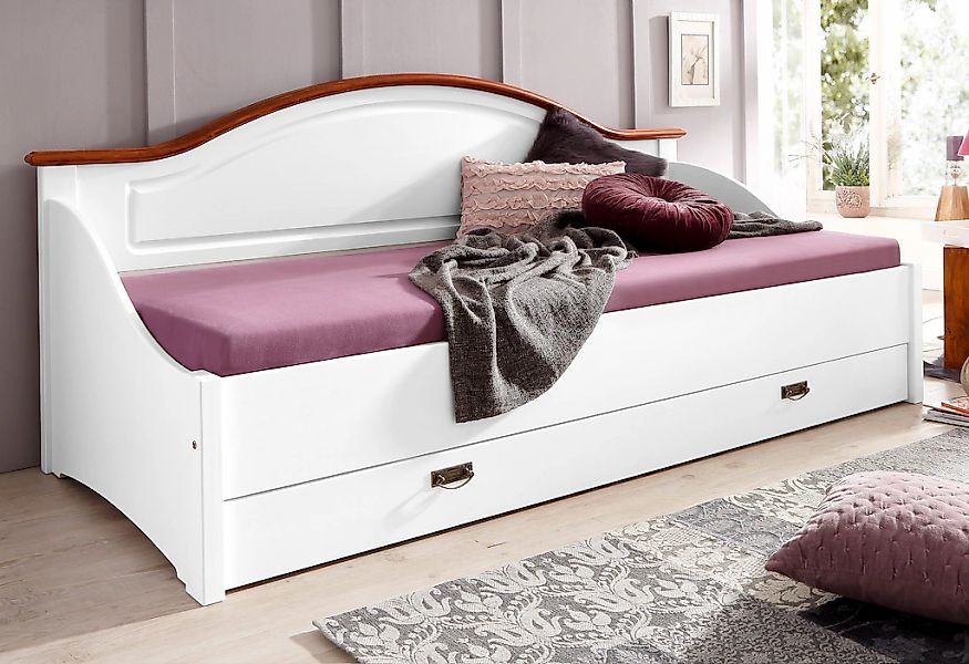 OTTO home Daybett "Konrad" stabile Konstruktion aus massiver Kiefer, mit Ro günstig online kaufen