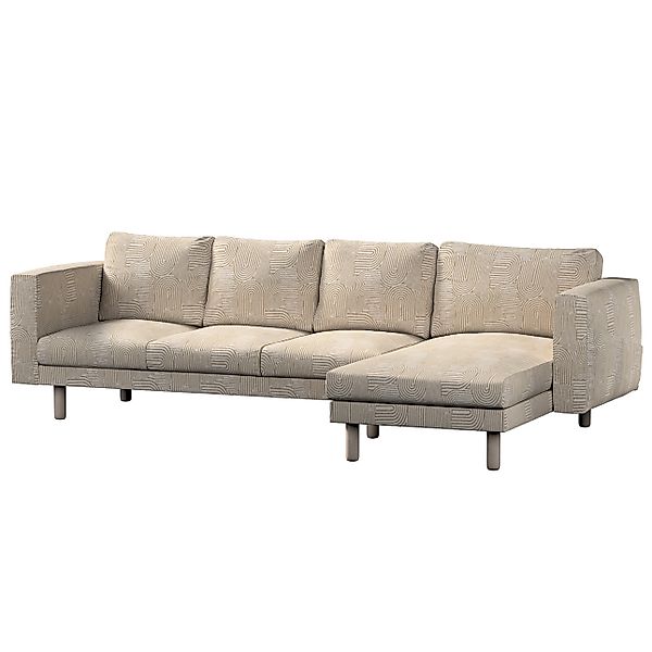 Bezug für Norsborg 4-Sitzer Sofa mit Recamiere, beige-ecru, Norsborg Bezug günstig online kaufen
