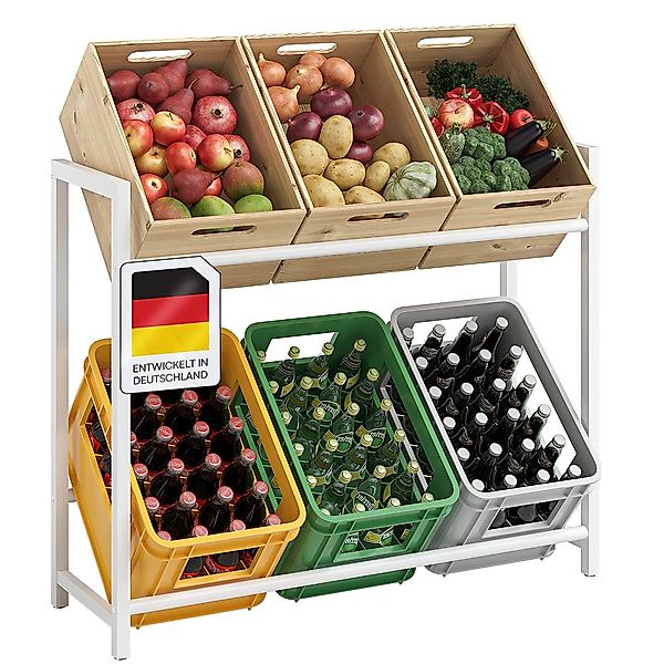 STEELSØN Flaschenregal Macondo aus Metall, Getränkekistenregal günstig online kaufen