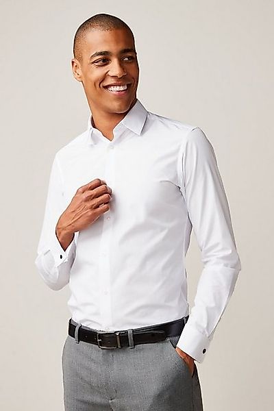 Next Businesshemd Easy Care Slim Fit Hemd, Doppelmanschette (1-tlg) günstig online kaufen