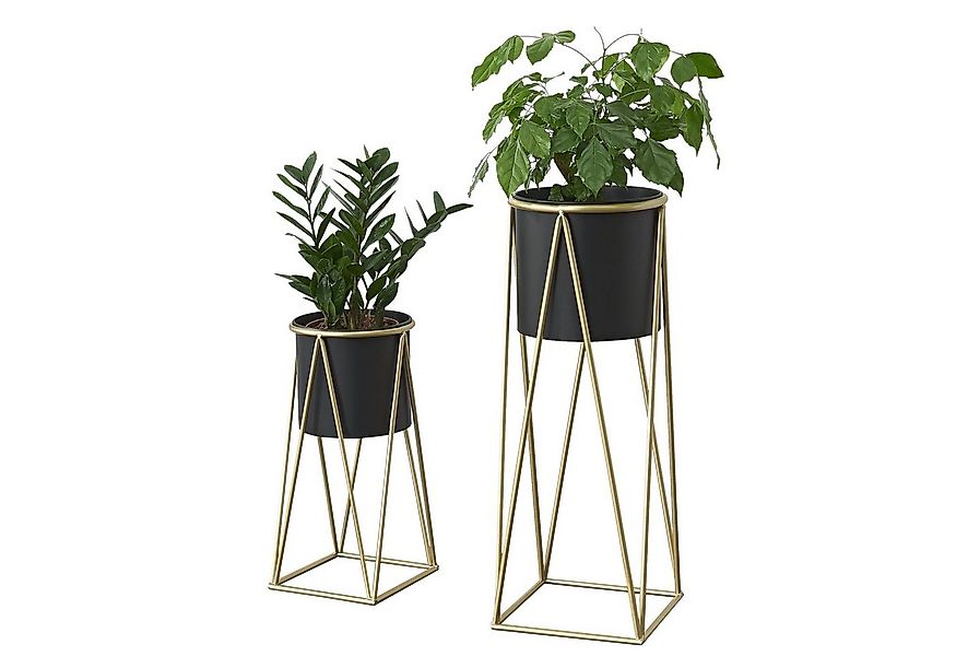 en.casa Blumenständer (2 St), »Lennik« Pflanzständer im 2er Set Metall Mess günstig online kaufen