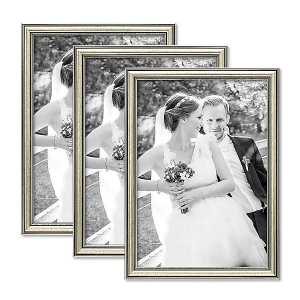PHOTOLINI Bilderrahmen 3er Set Kunststoff-Rahmen im günstig online kaufen