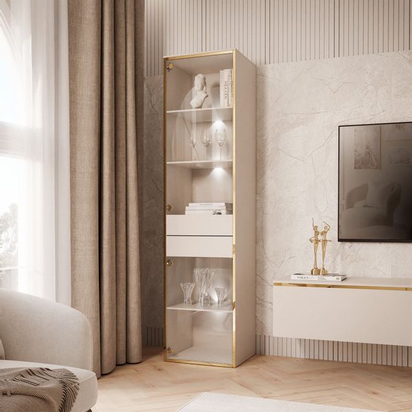 Lookway Glasvitrine AURORA KASZMIR mit LED-Beleuchtung günstig online kaufen