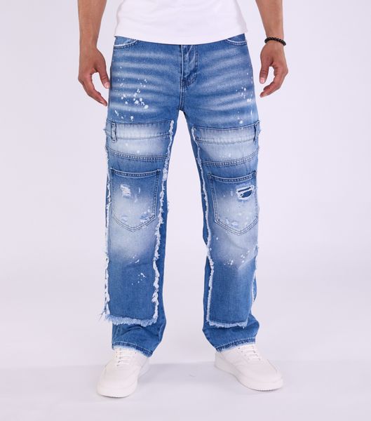 Denim House Relax-fit-Jeans Ausgefallene Herren Baggy günstig online kaufen