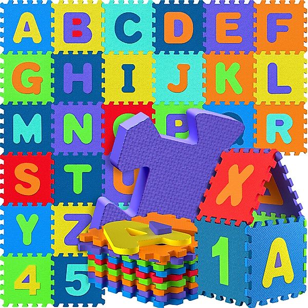 Spielwerk Puzzlematte, Puzzlematte Baby Spielmatte Krabbelmatte Zahlen Buch günstig online kaufen