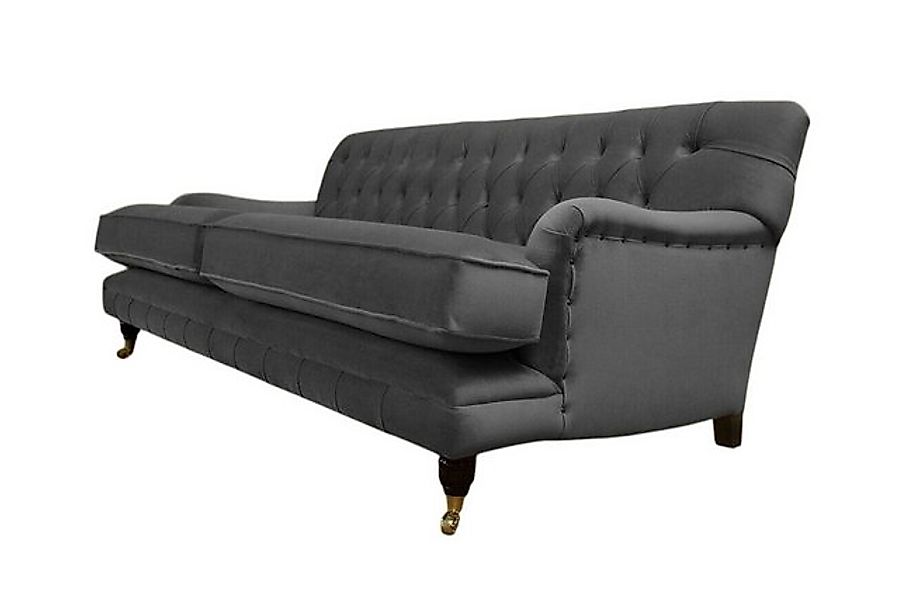 Xlmoebel Sofa Neu Chesterfield Sofa mit Samtbezug für das Wohnzimmer, 3 Sit günstig online kaufen