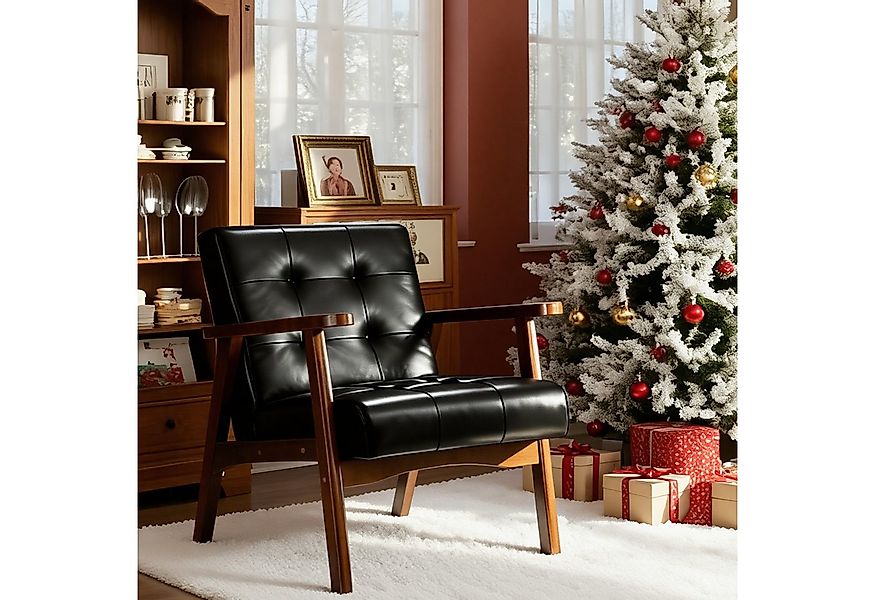 HomeMiYN Ohrensessel Skandinavischer Ohrensessel aus Kunstleder – Eleganz u günstig online kaufen