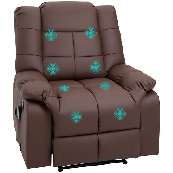 HOMCOM Massagesessel mit 8 Vibrationspunkten, aus günstig online kaufen