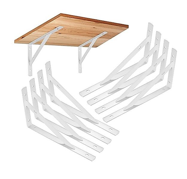 NUODWELL Wandregalhalter 8 Stück Regalhalterungen,90 Grad Regalträger,Metal günstig online kaufen