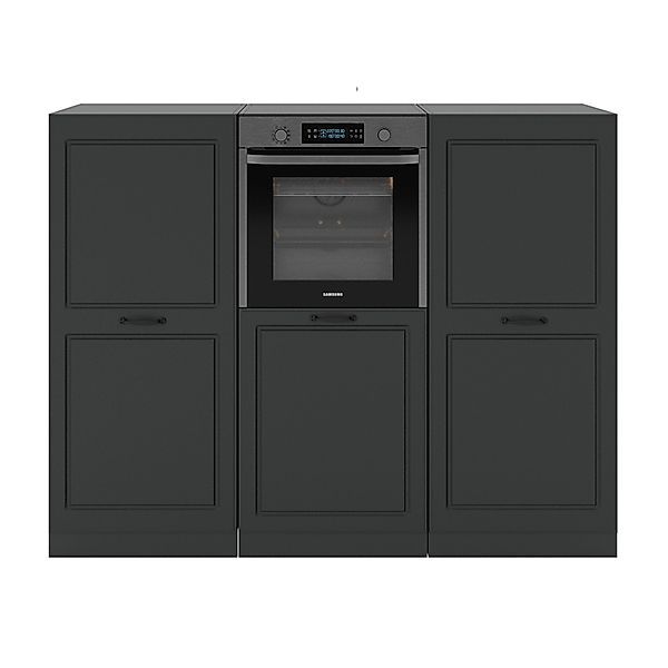 Vicco R-Line Küchenblock Anthrazit Landhaus/Anthrazit 180 cm ohne Arbeitspl günstig online kaufen