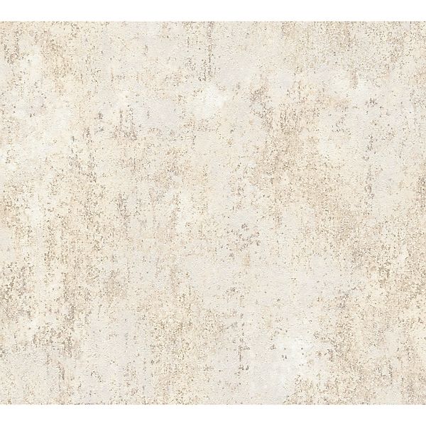 A.S. Creation Vliestapete Struktur Oberfläche 10,05 x 0,53 m Beige-Metallic günstig online kaufen