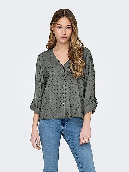 JACQUELINE de YONG Blusenshirt Haifischkragen Knopfleiste voluminöse Ärmel günstig online kaufen