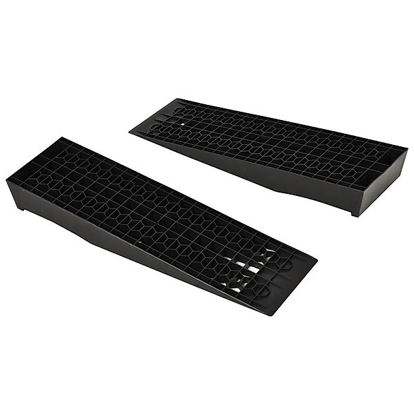 HOMCOM Laderampe Auffahrrampe PP Schwarz 70L x 19,5B x 7,8H cm günstig online kaufen