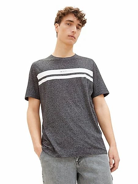TOM TAILOR Denim T-Shirt, mit Frontprintlogo günstig online kaufen
