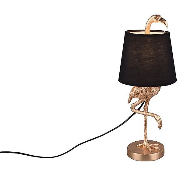 Tischleuchte LOLA 1x E14 von REALITY Leuchten R50251079 Schwarz / Hellbraun günstig online kaufen