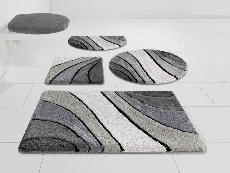 my home Badematte "Josie, Badvorleger, Badezimmer Teppich" Höhe 20 mm rutsc günstig online kaufen