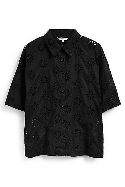 Next T-Shirt Kurzärmeliges Hemd mit Lochstickerei (1-tlg) günstig online kaufen